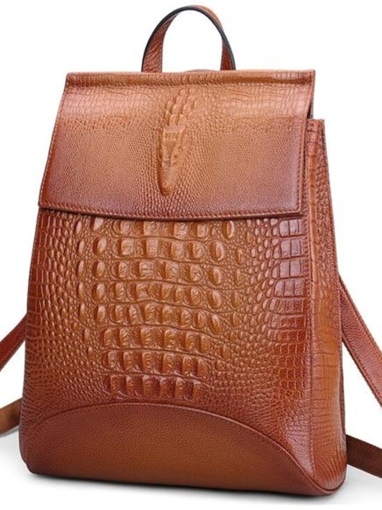 Women Real Leather Backpack Shoulder Bag main image 5